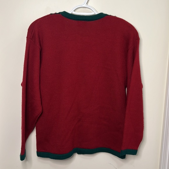 Vintage Koret 21% wool Knit Embroidered Cardigan sweater Size Medium - Picture 6 of 10